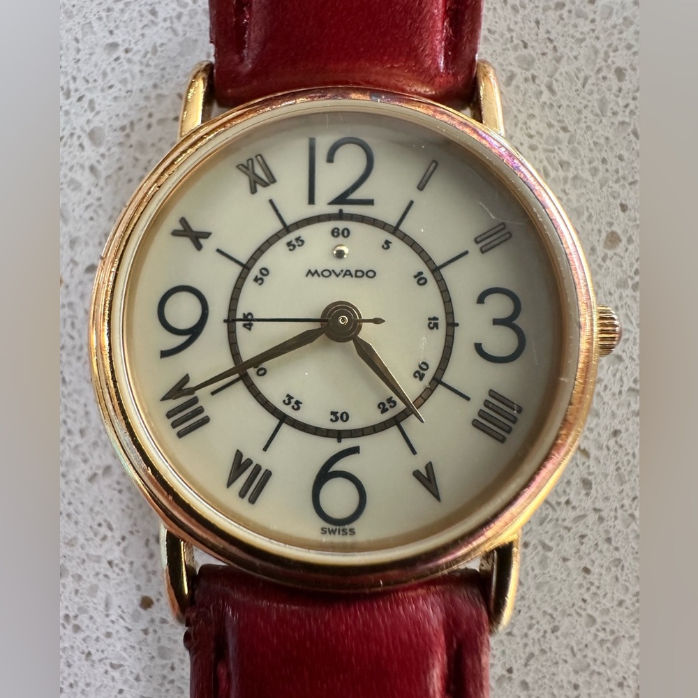 Vintage Movado Lady’s Watch 28mm Case Ref: 87-47-825K S/N: 370378.